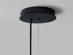 Salon chandelier opaque