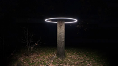 Alphabet of light outdoor