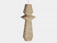 Plissé rattan