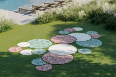 Rug' stone decor foliage 03