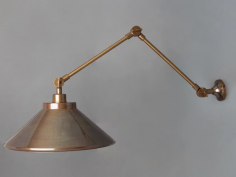 Rio adjustable industrial wall light