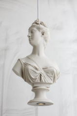 Muse statue lamp