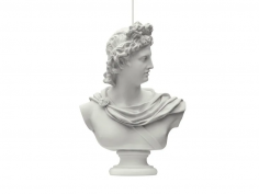 Hero statue lamp