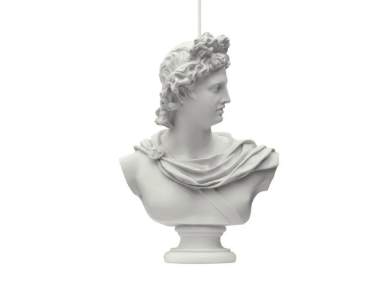 Hero statue lamp