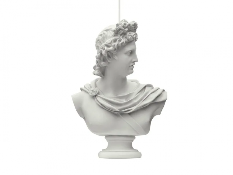 Hero statue lamp