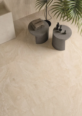Unique travertine cream