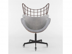 Egg chair of concrete