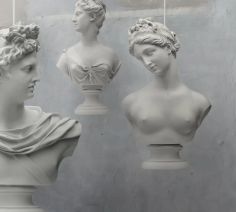 Muse statue lamp