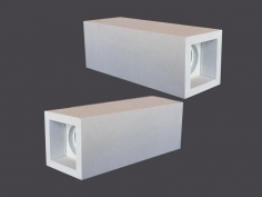 Double led cubes 90°