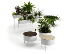 Green pedestals