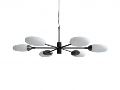 Salon chandelier opaque