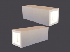 Double led cubes 90°
