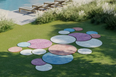 Rug' stone decor doily 03