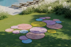 Rug' stone decor doily 01