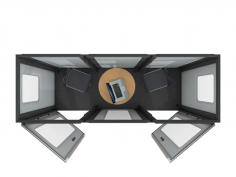 Vicbooth office chat booth - 1x3
