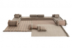 Garden layers tartan. terracotta