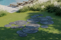 Rug' stone decor wave 02