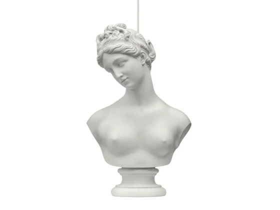Goddess statue lamp