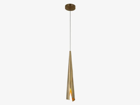 Pelle delicate wrapped pendant