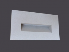 Marker light fitting with niche