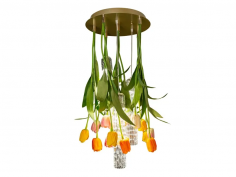 Flower power tulip round