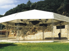 Reticular octagonal gazebo