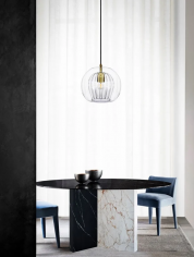 Pleated crystal clear
