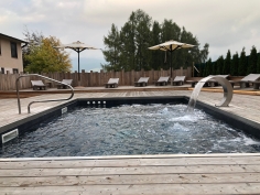 Hotel and resort swimming pool