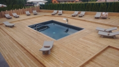 Hotel and resort swimming pool