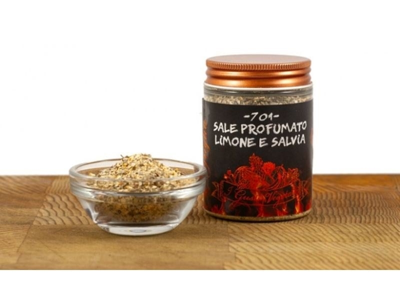Sale rosa al limone e salvia