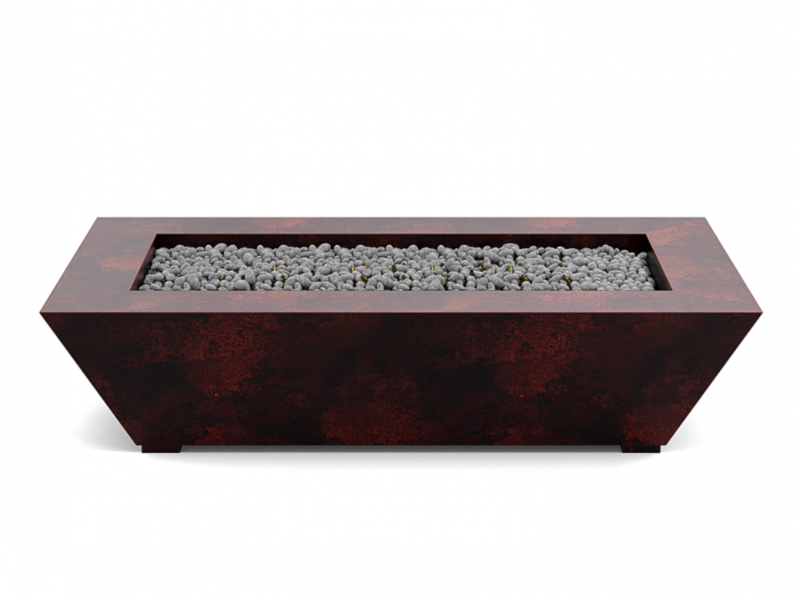Rectangular firepit