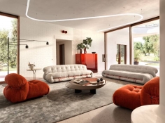Диван 3-х местный SORIANA фабрики CASSINA
