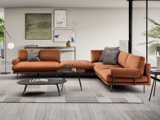 Диван угловой MIES ROLL фабрики CALLIGARIS