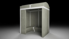 Prefabricated cabin for hammam