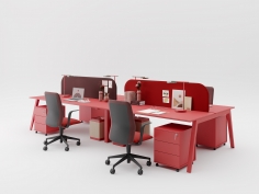 Настольная панель ACOUSTIC SOFT FABRIC фабрики PROF OFFICE Композиция 05