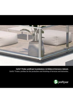Profiles for balconies and terraces Cerfix Protec IT/EN