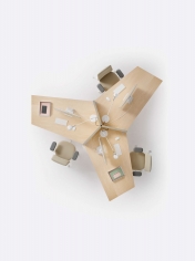 Стол письменный Origami White фабрики GIUALMI