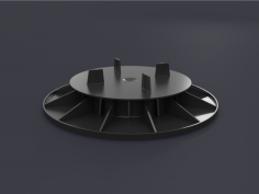 Adjustable pedestal 25/40 mm