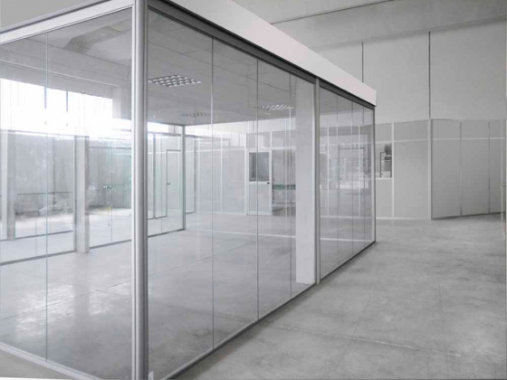 Стеклянные перегородки Idrawall Duo фабрики CUF Milano