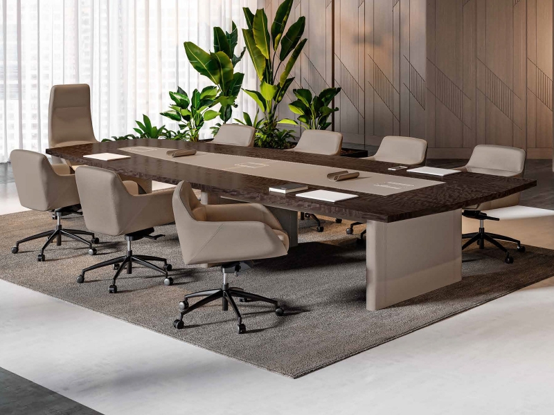 Стол для переговоров Mithos Cocoa / Dove Grey фабрики CODUTTI