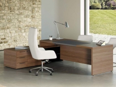 Стол письменный ONE WALNUT GUNMETAL фабрики CODUTTI