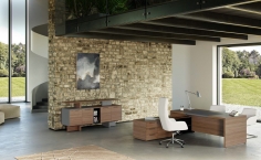 Стол письменный ONE WALNUT GUNMETAL фабрики CODUTTI