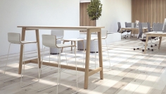 Стол высокий NOVA Wood фабрики NARBUTAS