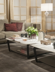 Столик журнальный Ilary wood base фабрики POLTRONA FRAU