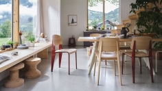Стул с подлокотниками Eames Fiberglass фабрики Vitra