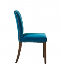 Стул без подлокотников Stafford Velvet Sea Blue фабрики OKA