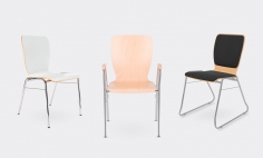 Стул без подлокотников WING II SEAT PLUS CR фабрики NOWYSTUL
