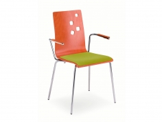 Стул с подлокотниками AMMI ARM SEAT PLUS CR фабрики NOWYSTUL