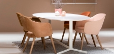 Стул с подлокотниками ESTER 08-Wood фабрики JOHANSON