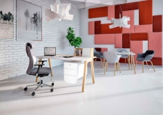 Стул с подлокотниками KAIKA 4L LWM фабрики NOWYSTUL